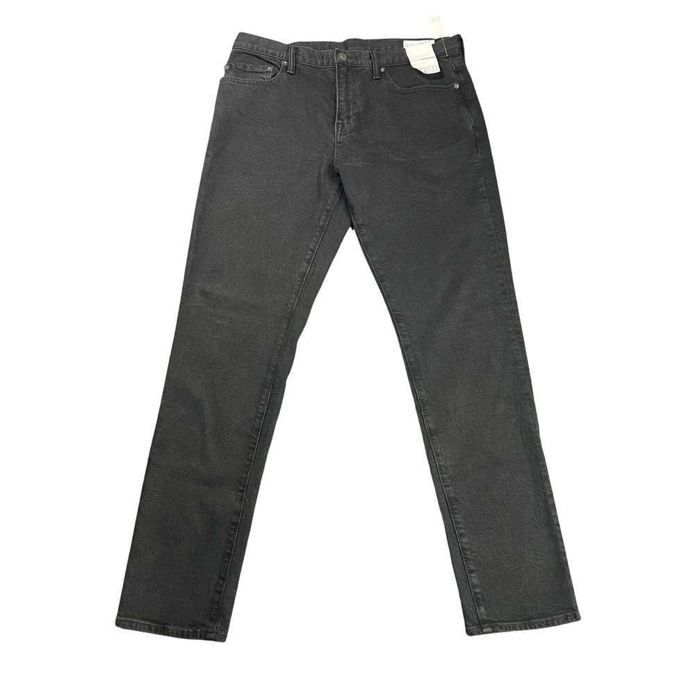NWT Gap Men's 34x34 Straight Gapflex Black Jeans Stretch Denim Pants 786909-00-1